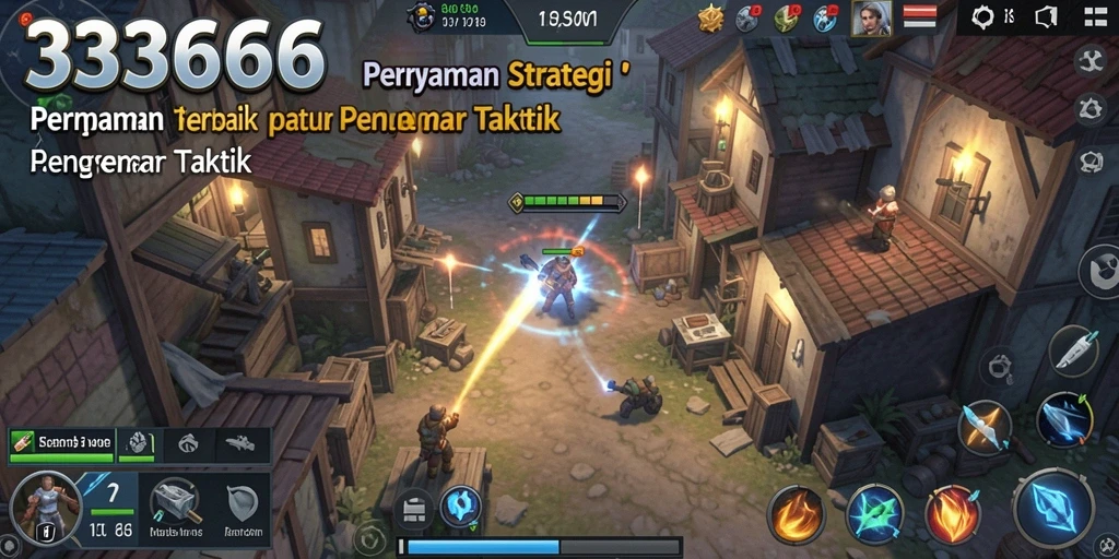 Screenshot menunjukkan gameplay intens dari 333666 dengan strategi yang mendalam.