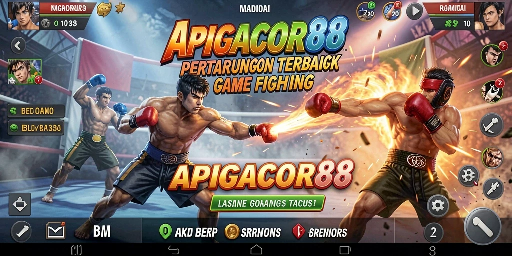 Tampilan seru aksi pertarungan dalam APIGACOR88