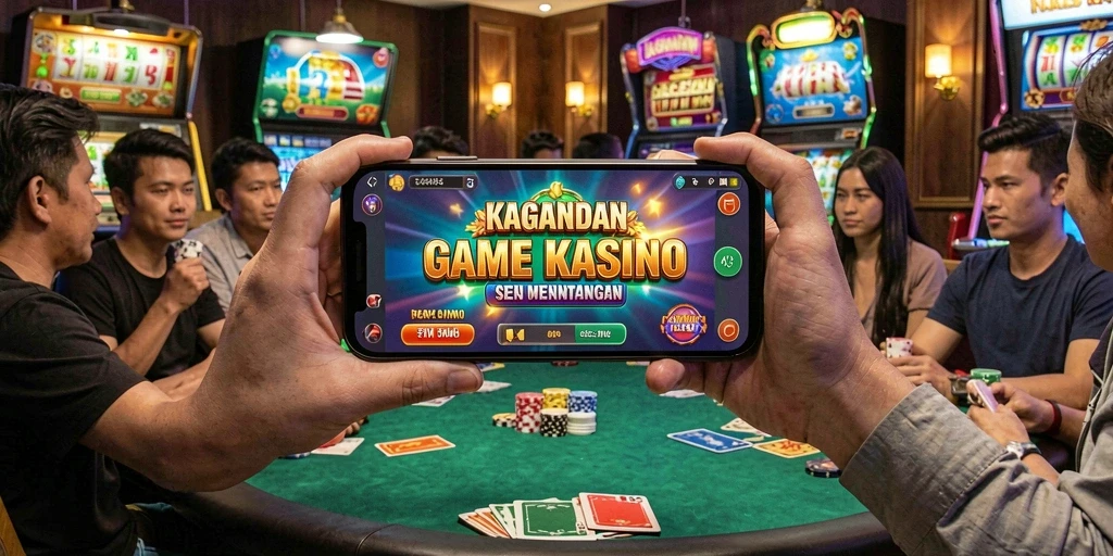 Tampilan gameplay KAGANDAN dengan berbagai permainan Kasino yang menarik.