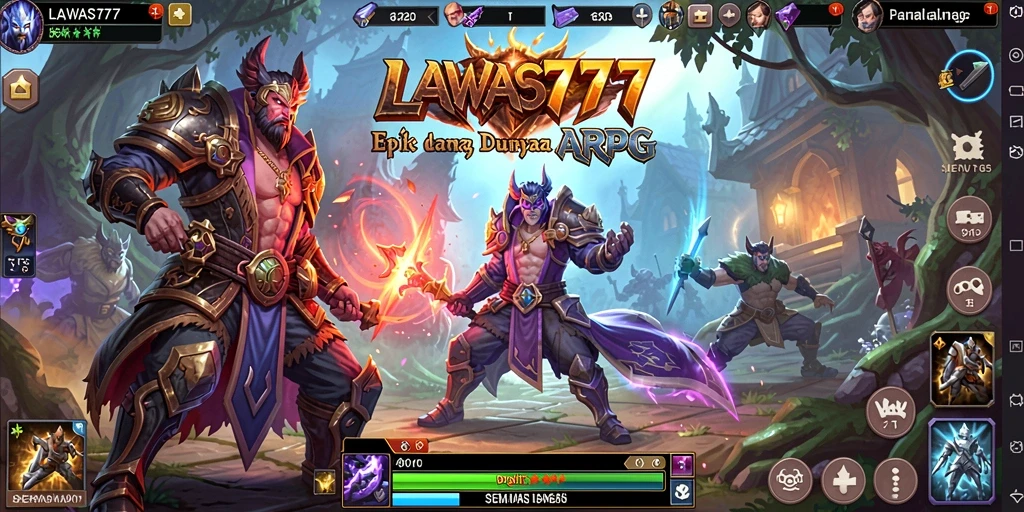 Tampilan screenshot LAWAS777 menampilkan pertarungan epik dalam dunia ARPG.