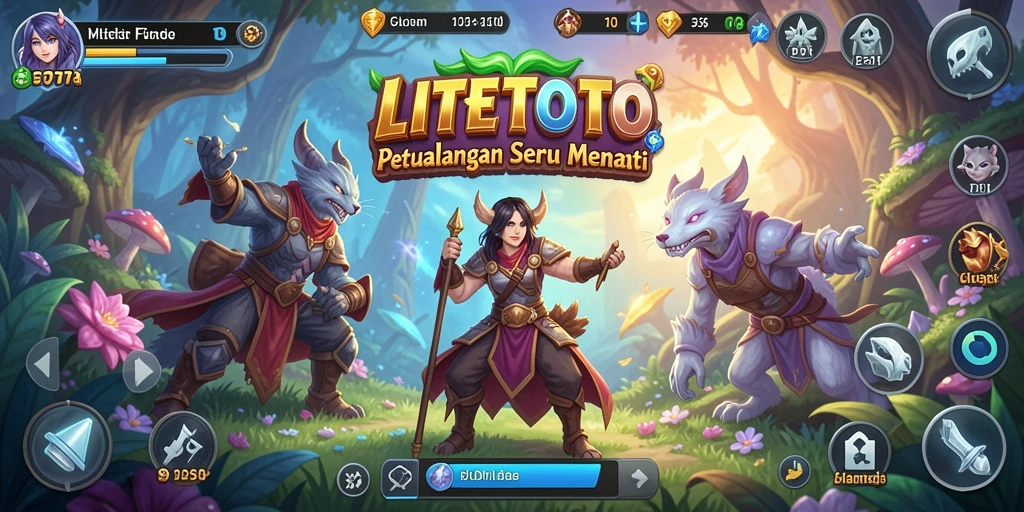 Tampilan gameplay LITETOTO yang penuh aksi dan petualangan.