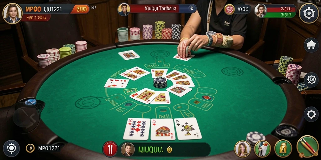 Screenshot menunjukkan tampilan menarik dari gameplay QiuQiu.