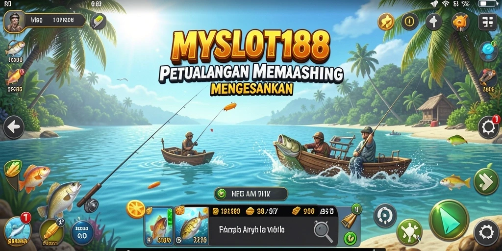 Tampilan menarik dari permainan memancing MYSLOT188 yang memukau.