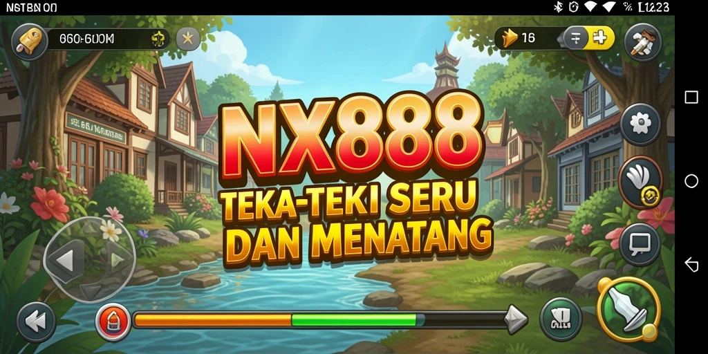 Screenshot menunjukkan gameplay seru dari NX888 dengan teka-teki yang menantang.
