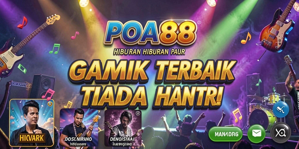Tampilan gameplay <strong>POA88</strong> dengan beragam lagu dan tantangan.
