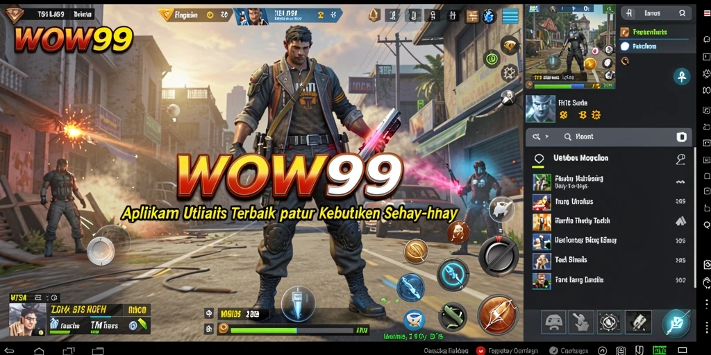 Tampilan antarmuka WOW99 yang sederhana dan mudah digunakan.