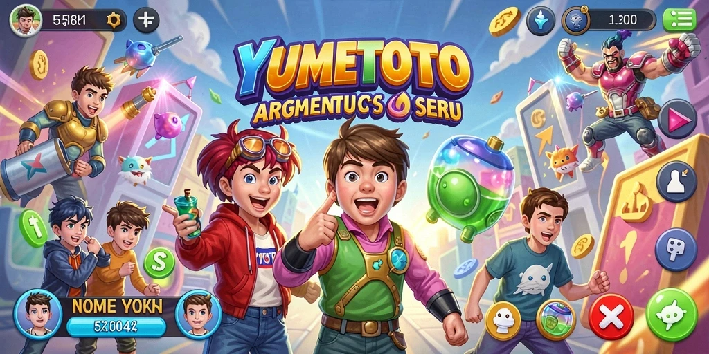 Tampilan gameplay menarik dari YUMETOTO dengan aksi seru.